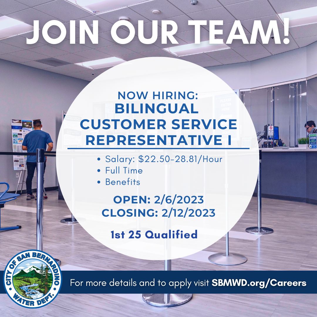 City of San Bernardino Municipal Water Department on LinkedIn: # City of San Bernardino Municipal Water Department on LinkedIn: #