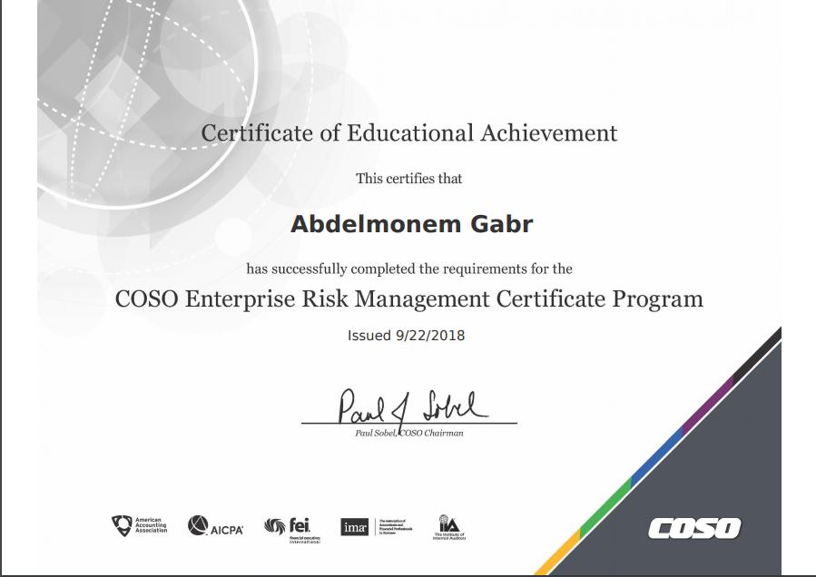 Abdelmonem Hany Gabr CIA CFE CAMS CRMA on LinkedIn: I have managed Abdelmonem Hany Gabr CIA CFE CAMS CRMA on LinkedIn: I have managed