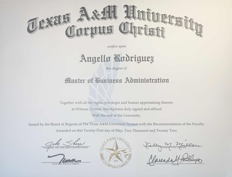 Angello Rodriguez MBA on LinkedIn: #tamucc #mba2022 #graduate # Angello Rodriguez MBA on LinkedIn: #tamucc #mba2022 #graduate #