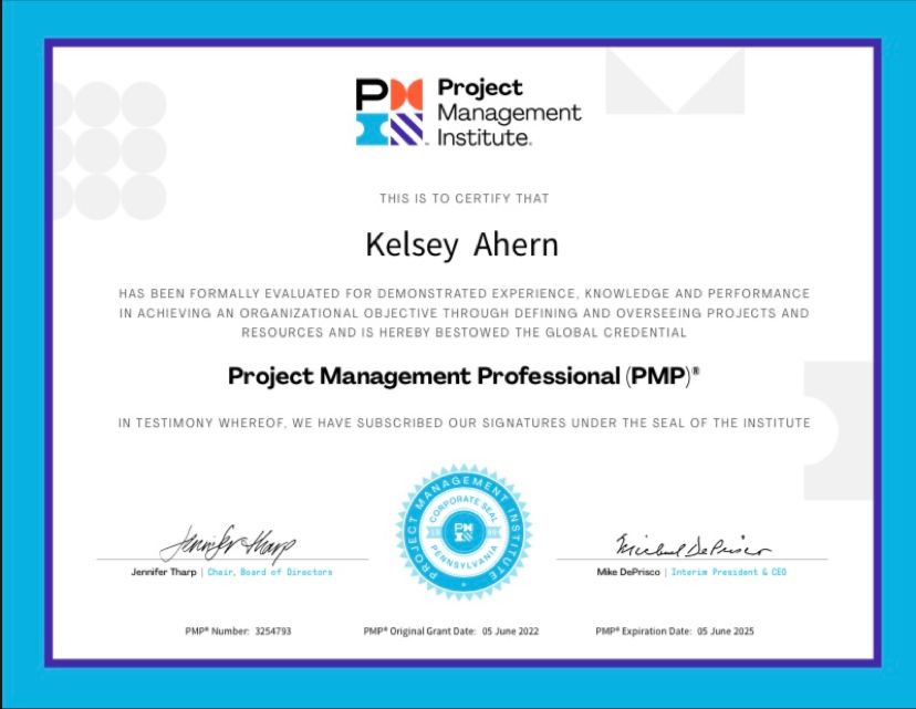 Excited to announce I passed my exam and officially have my PMP Excited to announce I passed my exam and officially have my PMP