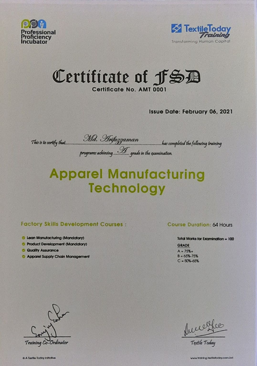 Md Arifuzzaman AMT CSCM™(ISCIP Canada) PME LSSBB Gold Medalist on Md Arifuzzaman AMT CSCM™(ISCIP Canada) PME LSSBB Gold Medalist on