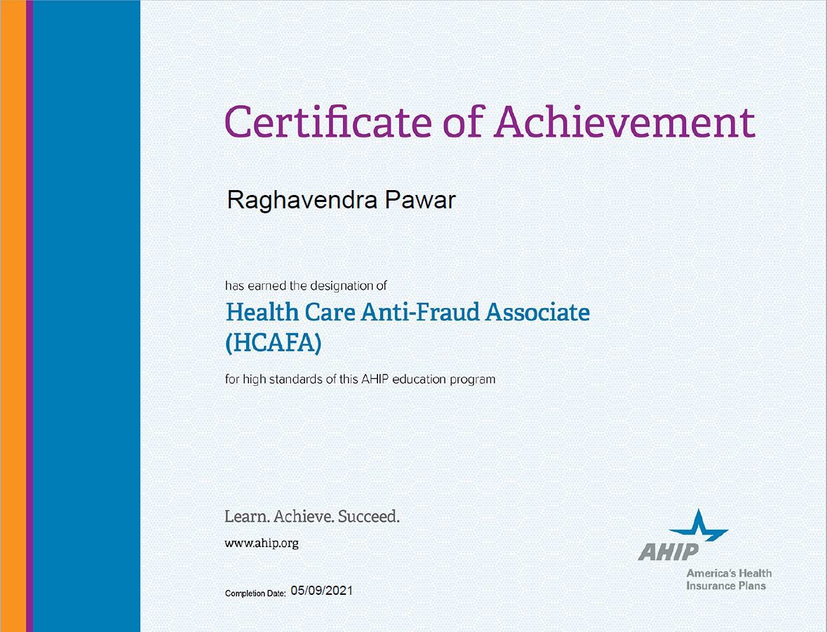 S Raghavendra Pawar HCAFA FAHM CIRCC CPC P CPC CHA LSSGB on S Raghavendra Pawar HCAFA FAHM CIRCC CPC P CPC CHA LSSGB on