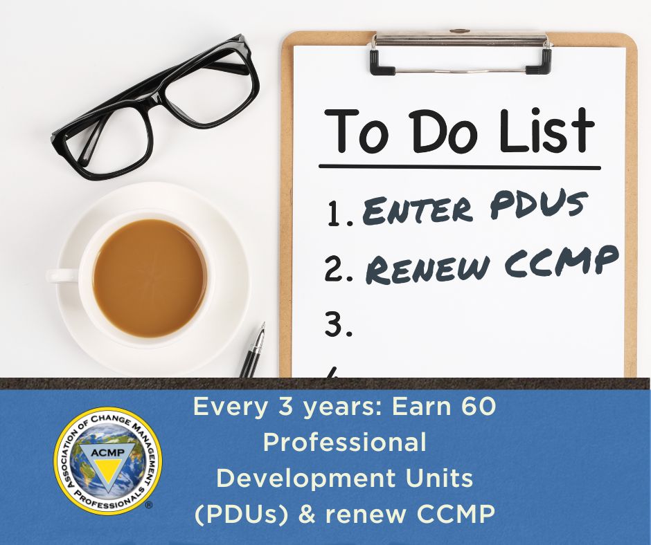 Certified Change Management Professional (CCMP) on LinkedIn: #ccmp # Certified Change Management Professional (CCMP) on LinkedIn: #ccmp #