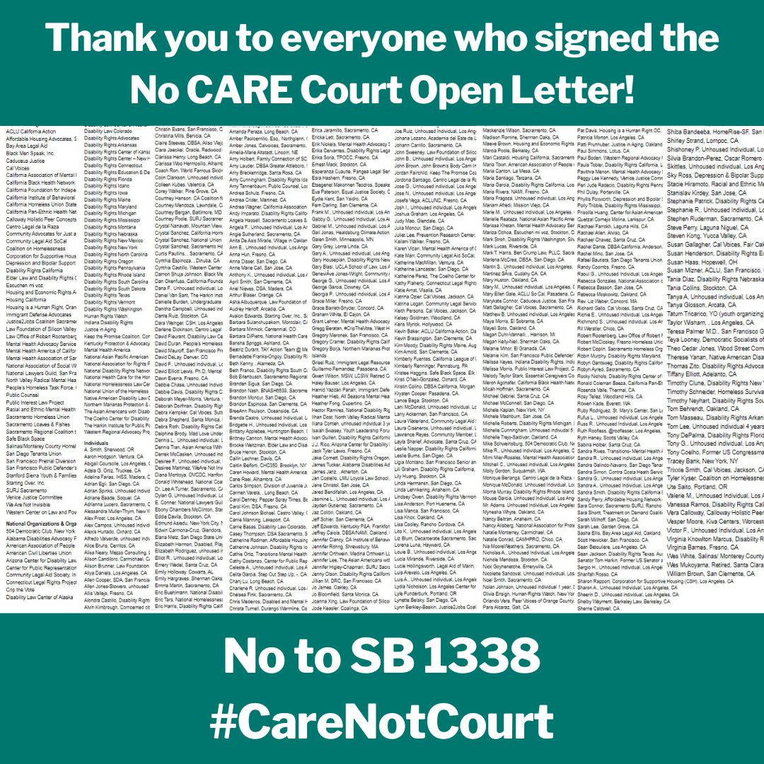 Disability Rights California on LinkedIn: #sb1338 #carenotcourt # Disability Rights California on LinkedIn: #sb1338 #carenotcourt #