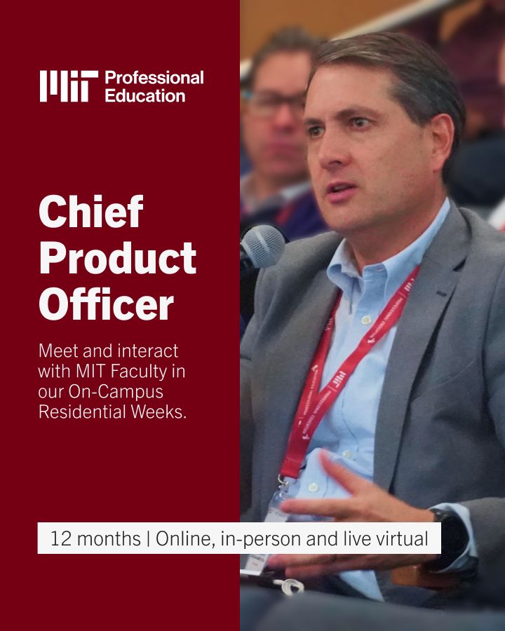 MIT Professional Education Chief Product Officer Program on LinkedIn MIT Professional Education Chief Product Officer Program on LinkedIn