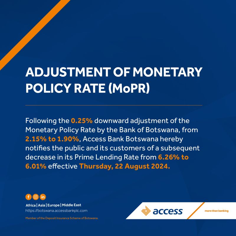 Access Bank (Botswana) Plc on LinkedIn: Important Notice: Change in Access Bank (Botswana) Plc on LinkedIn: Important Notice: Change in
