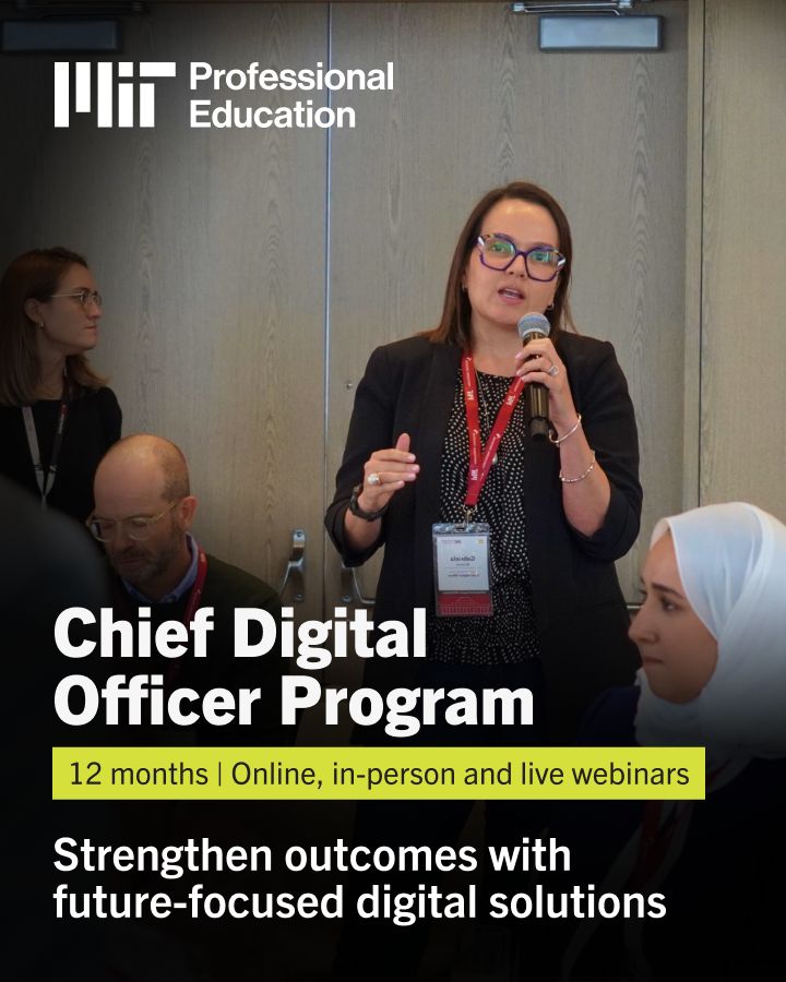 MIT Professional Education Chief Digital Officer Program on LinkedIn MIT Professional Education Chief Digital Officer Program on LinkedIn