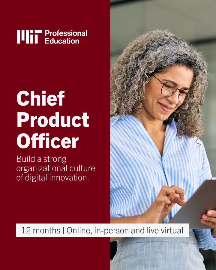 MIT Professional Education Chief Product Officer Program on LinkedIn MIT Professional Education Chief Product Officer Program on LinkedIn