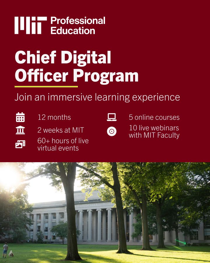 MIT Professional Education Chief Digital Officer Program on LinkedIn MIT Professional Education Chief Digital Officer Program on LinkedIn