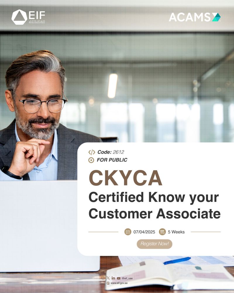#acams #ckyca #certification #uae #eif Emirates Institute of Finance #acams #ckyca #certification #uae #eif Emirates Institute of Finance