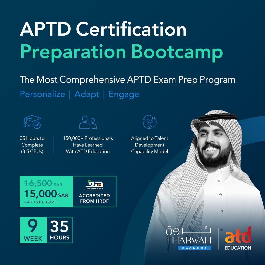 Tharwah on LinkedIn: APTD Certification Tharwah Saudi Arabia Tharwah on LinkedIn: APTD Certification Tharwah Saudi Arabia