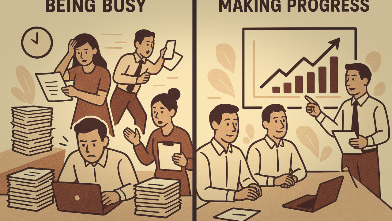 Busy vs Progress: Are You Moving Forward? Busy vs Progress: Are You Moving Forward?