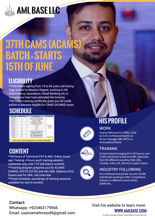 AML Certification Exam Fee AML Certification Exam Fee