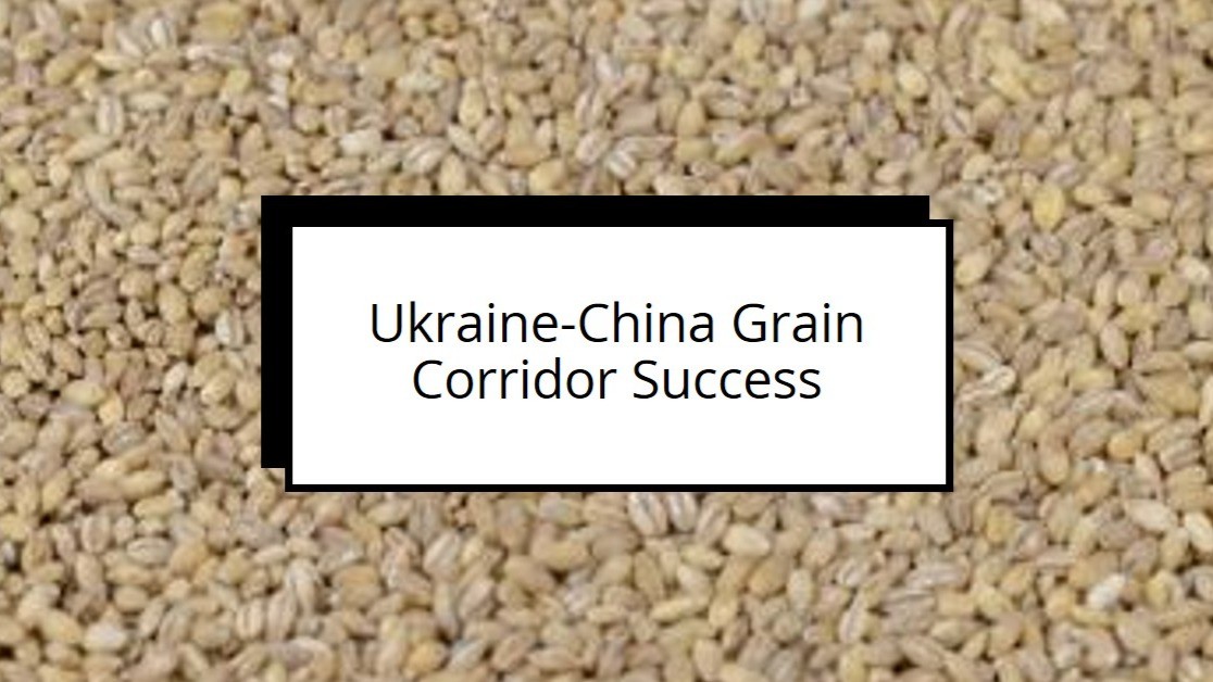 Ukraine China Grain Corridor: 700K Tons of Barley Exported Amid Growing Ukraine China Grain Corridor: 700K Tons of Barley Exported Amid Growing