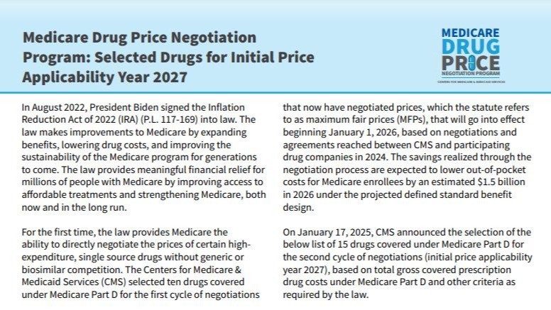 does medicare part d cover semaglutide Phase 2 Price Negotiations Target (Wegovy) Plus 14 More Medications does medicare part d cover