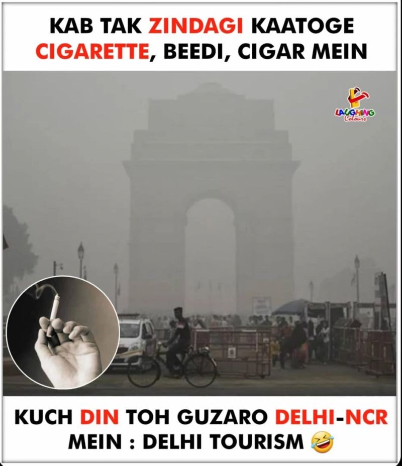 living in delhi is like smoking how many cigarettes Breathing = 10+ Cigarettes/Day Here's what NO ONE tells you Delhi's PM2.5 levels are 1520 above safe limits. These particles enter deep into Delhi Air vs Smoking