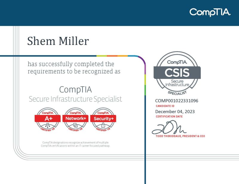 Shem Miller on LinkedIn: I m happy to share that I ve obtained a new Shem Miller on LinkedIn: I m happy to share that I ve obtained a new