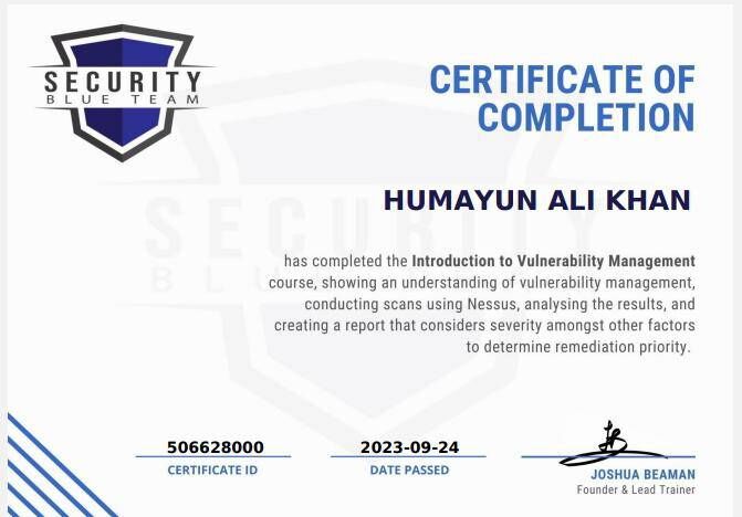 Humayun Ali Khan on LinkedIn: #blueteam Humayun Ali Khan on LinkedIn: #blueteam