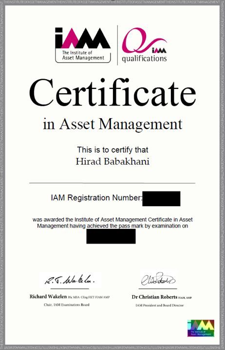 Hirad Babakhani on LinkedIn: Passed my IAM certificate exam Thank you Hirad Babakhani on LinkedIn: Passed my IAM certificate exam Thank you