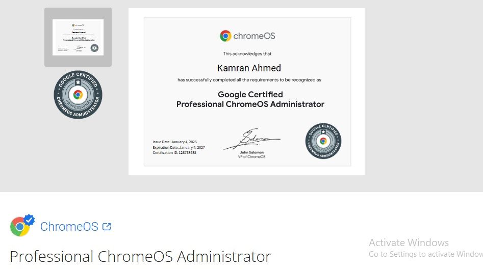 Kamran Ahmed on LinkedIn: AlhamdulAllah I passed The Google ChromeOS Kamran Ahmed on LinkedIn: AlhamdulAllah I passed The Google ChromeOS