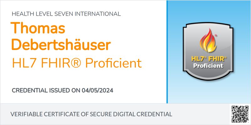 I just successfully finished my HL7 FHIR Proficiency Certification It I just successfully finished my HL7 FHIR Proficiency Certification It