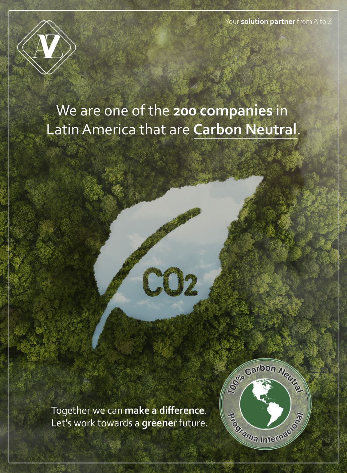 AZ Fine Chemicals receives 100% Carbon Neutral Certification AZ Fine AZ Fine Chemicals receives 100% Carbon Neutral Certification AZ Fine
