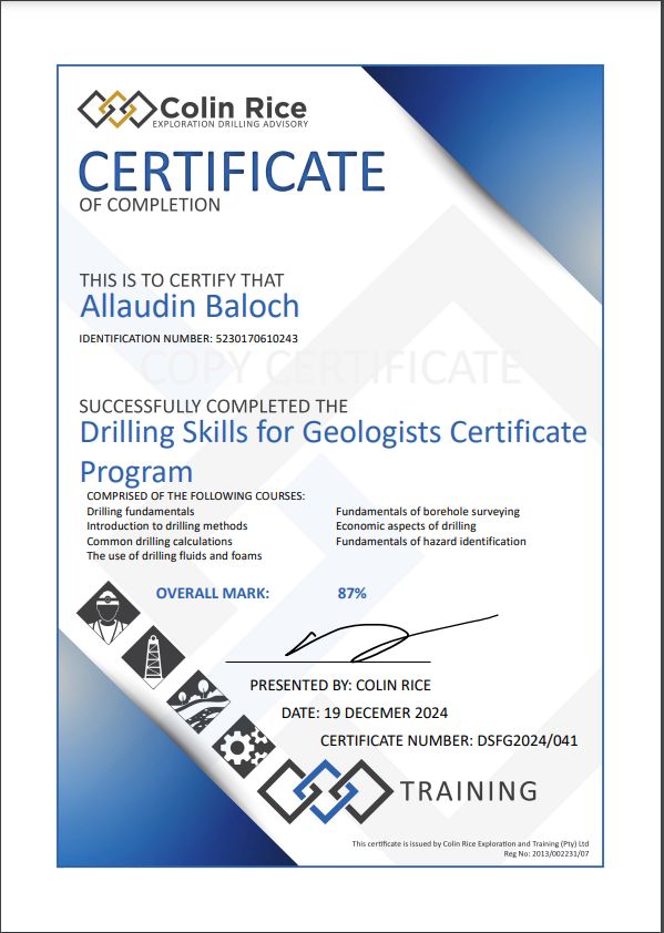 Allauddin Fazal on LinkedIn: Colin Rice CERTIFICATE OF COMPLETION Allauddin Fazal on LinkedIn: Colin Rice CERTIFICATE OF COMPLETION