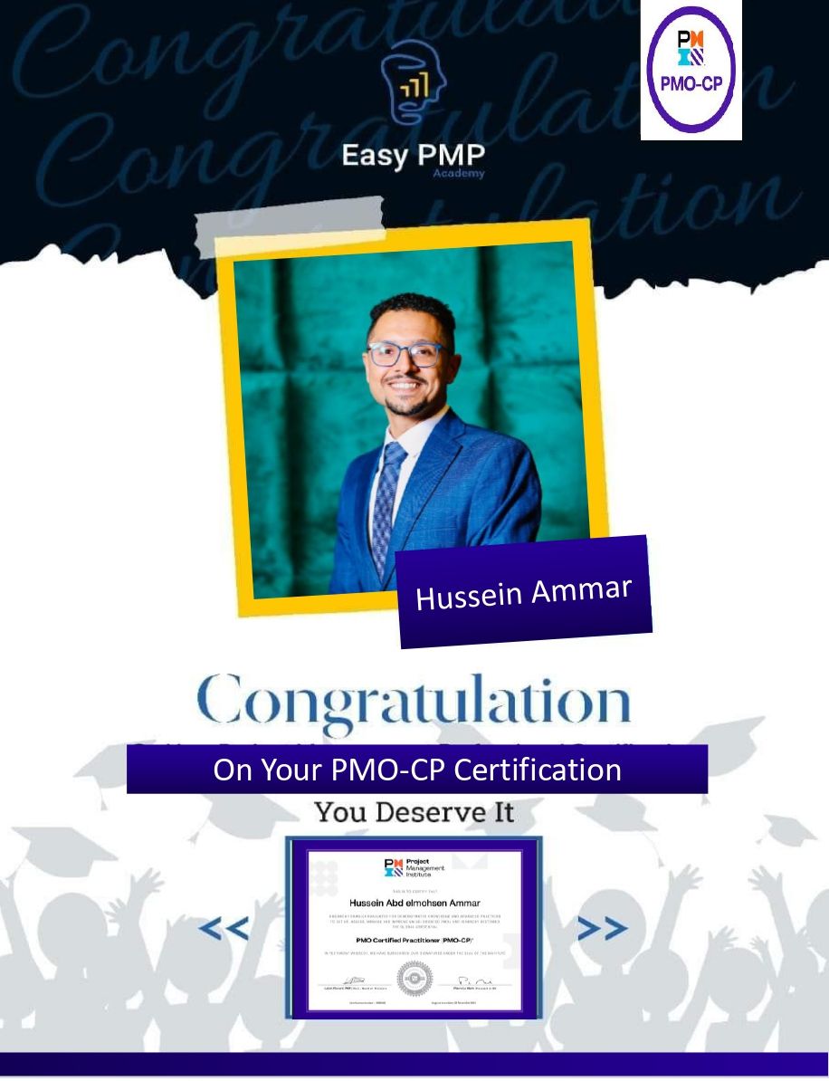 Easy PMP على LinkedIn: Congratulations on your PMO CP Certification You Easy PMP على LinkedIn: Congratulations on your PMO CP Certification You