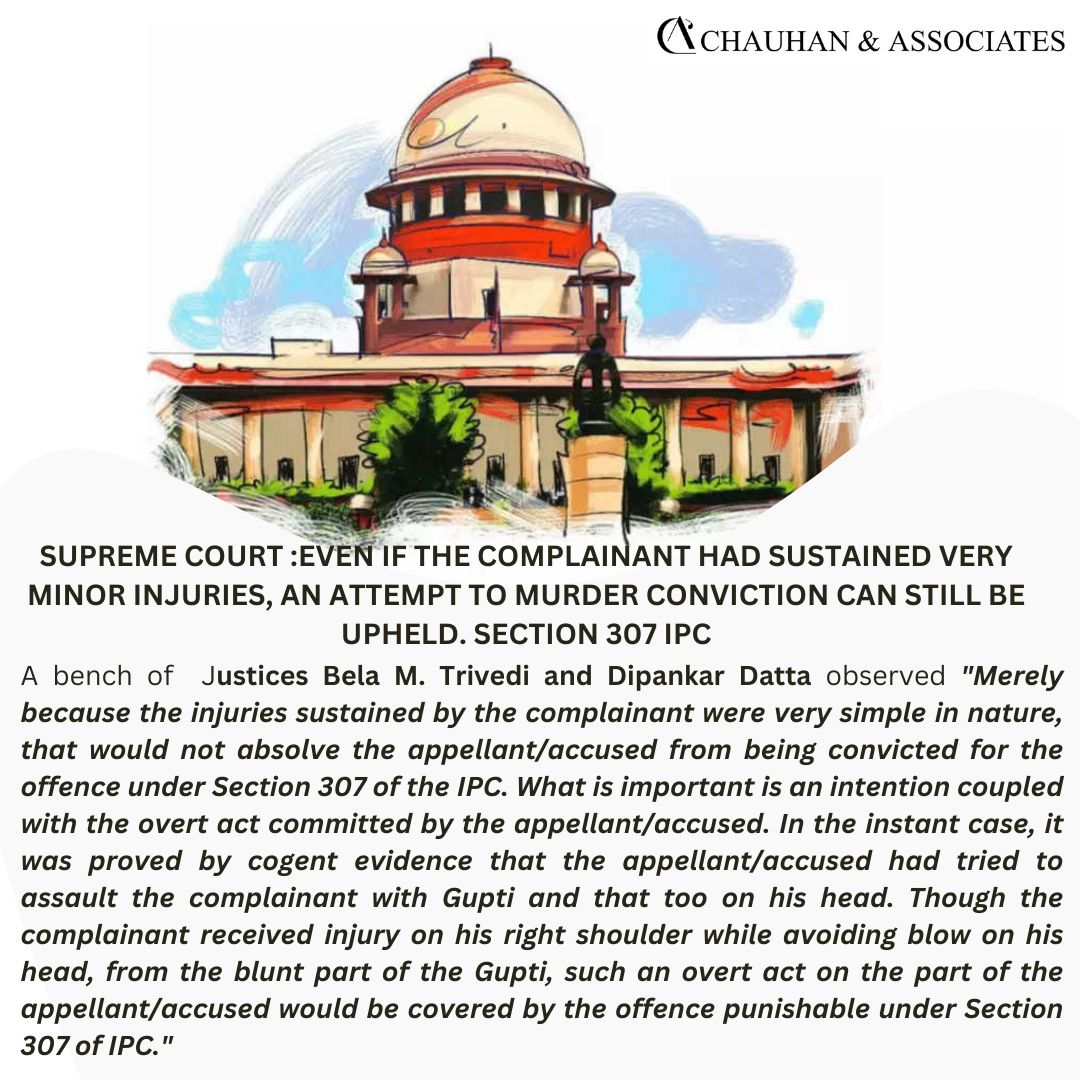 Supreme Court: Even if the complainant had sustained very minor Supreme Court: Even if the complainant had sustained very minor
