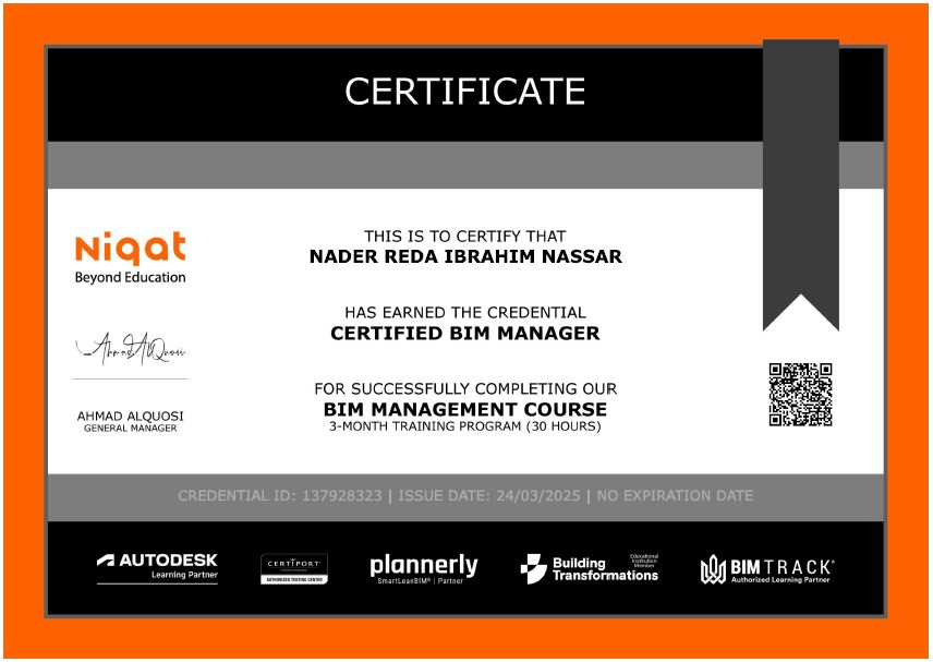 #bim #certification #niqatglobal Nader Nassar 15 comments #bim #certification #niqatglobal Nader Nassar 15 comments
