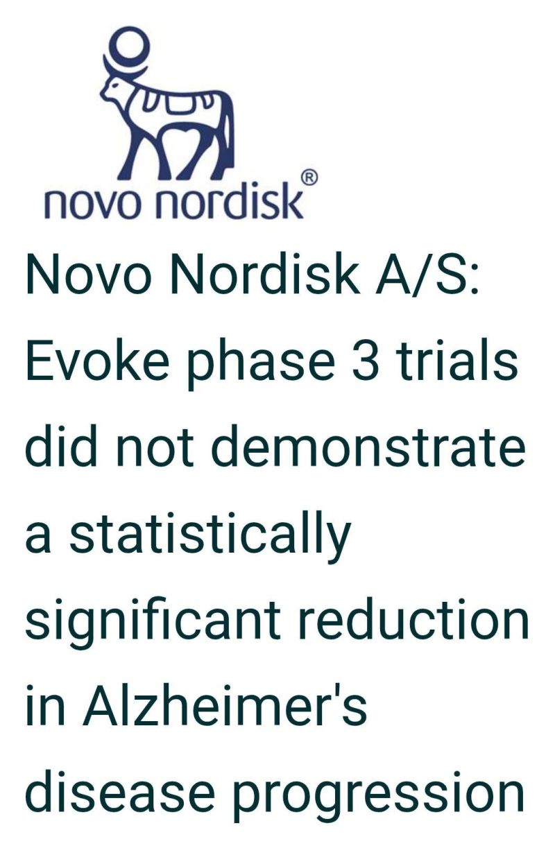 semaglutide alzheimer's phase 3 (Ozempic) did not slow disease progression in EVOKE/EVOKE+ trials of adults 5585 with MCI or early dementia due to AD A Critical Appraisal of the