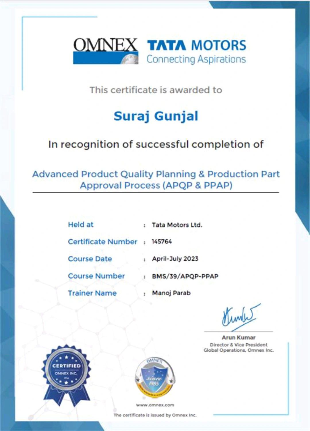 Suraj Gunjal on LinkedIn: Excited to share that I #39 ve successfully Suraj Gunjal on LinkedIn: Excited to share that I #39 ve successfully