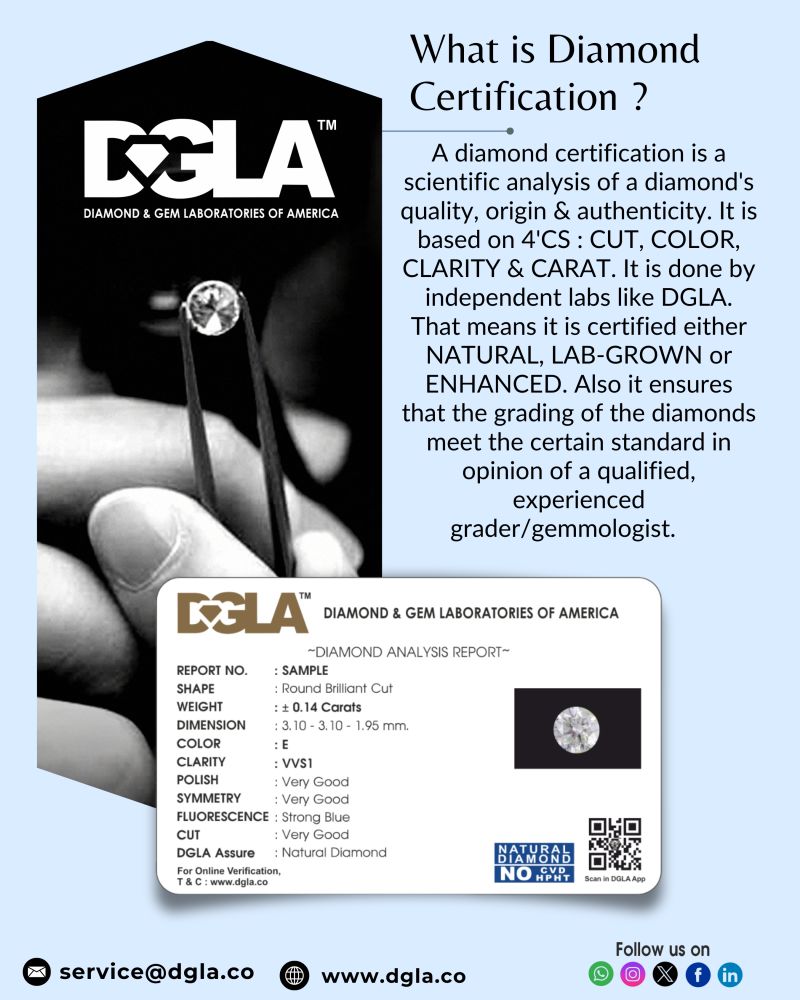 What is Diamond Certification? DGLA Diamond and Gem Laboratories of What is Diamond Certification? DGLA Diamond and Gem Laboratories of