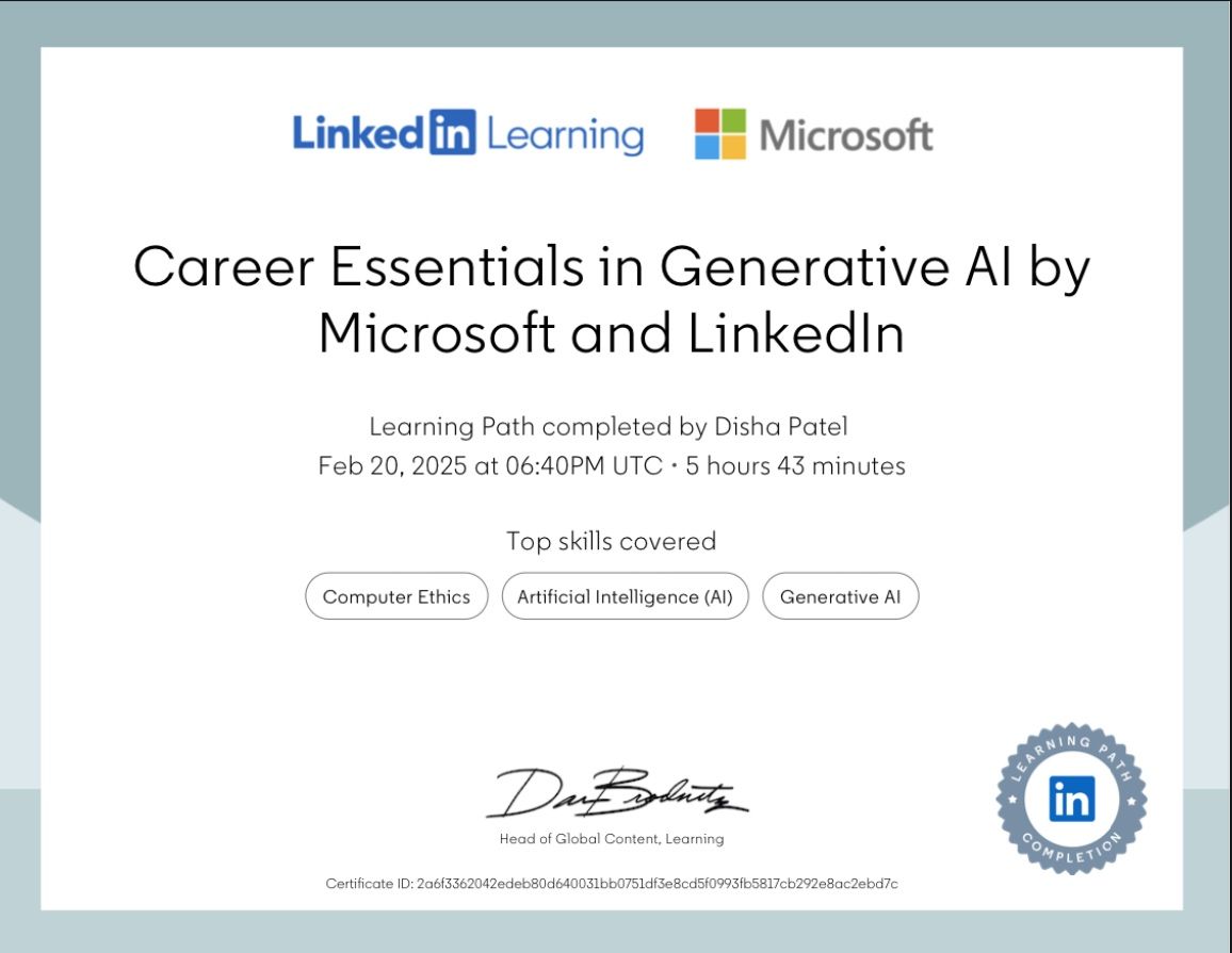 🎉 Excited to share that I have successfully completed the Career 🎉 Excited to share that I have successfully completed the Career
