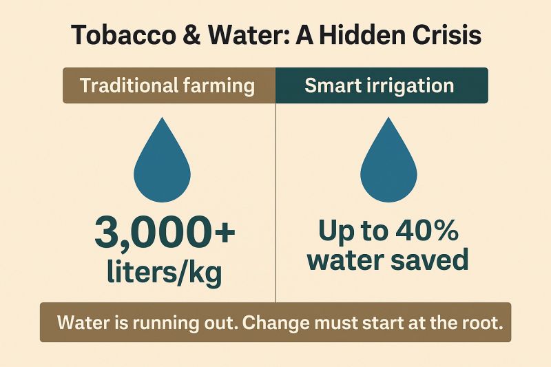 how much water does tobacco need to grow Irrigating Tobacco Growing Guide HOSS