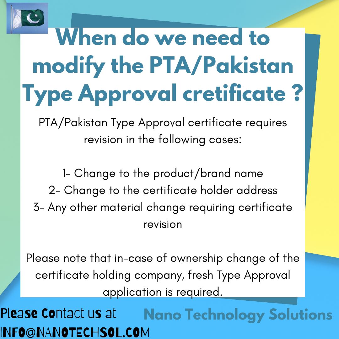 Nano Technology Solutions on LinkedIn: #ptatypeapproval #ptacompliance Nano Technology Solutions on LinkedIn: #ptatypeapproval #ptacompliance