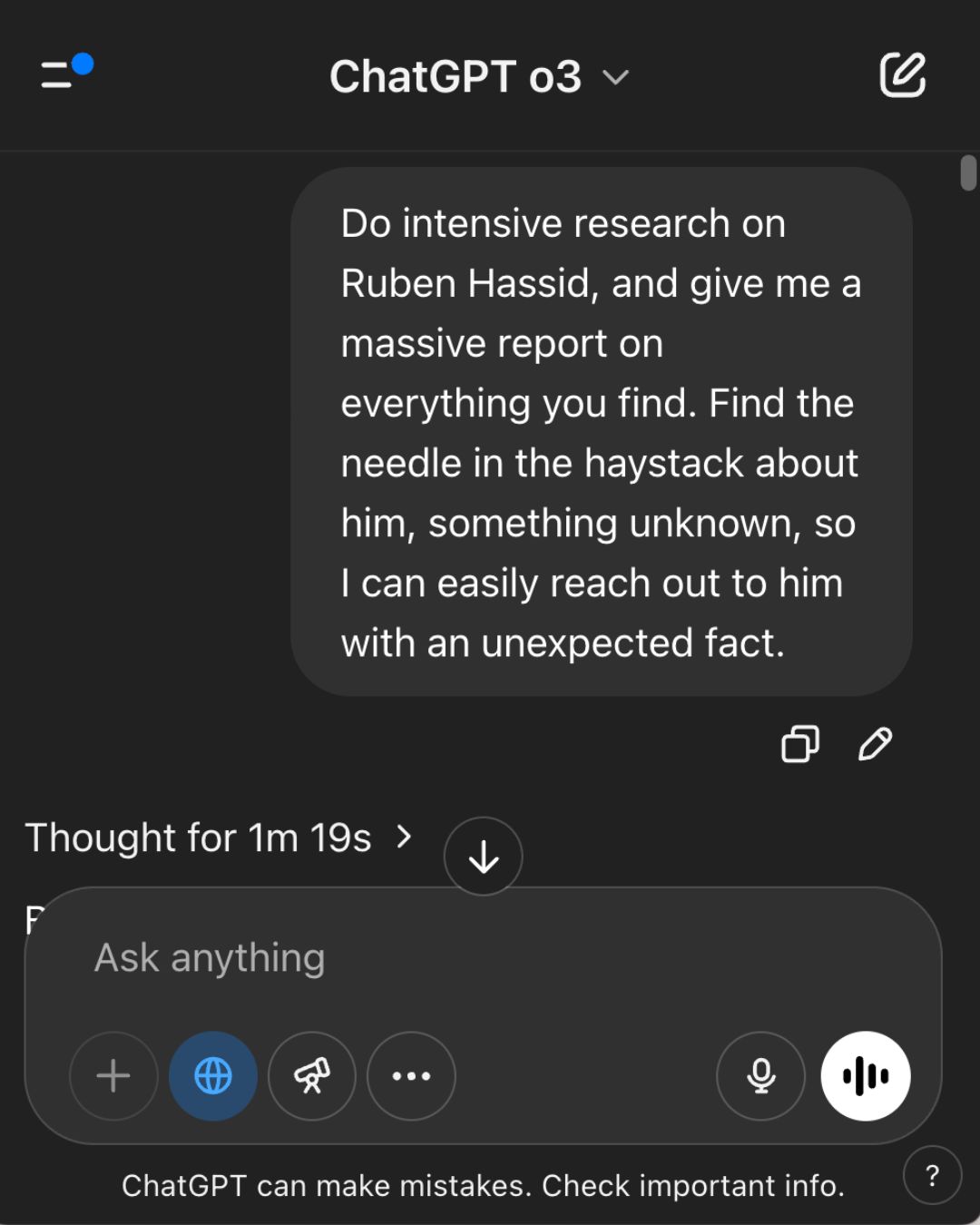 This ChatGPT prompt deep searches the internet to find literally This ChatGPT prompt deep searches the internet to find literally