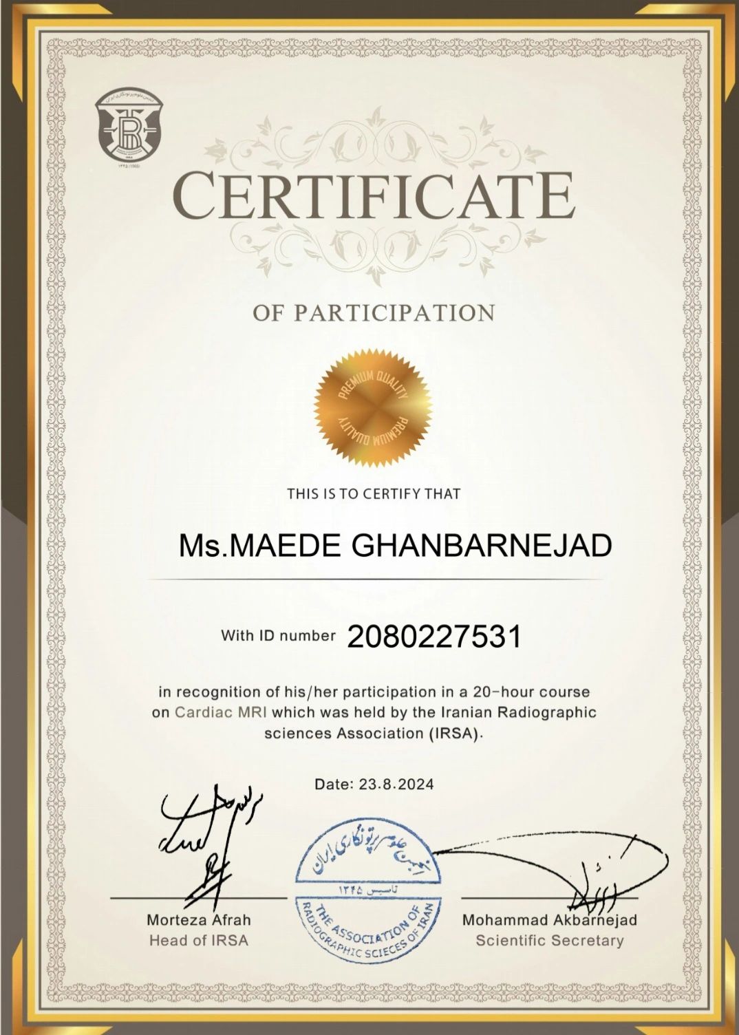 Maede Ghanbarnejad on LinkedIn: I #39 m happy to share that I #39 ve obtained a Maede Ghanbarnejad on LinkedIn: I #39 m happy to share that I #39 ve obtained a