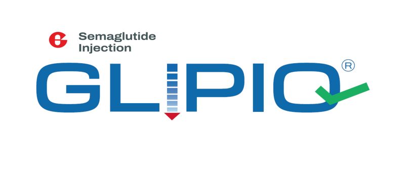 semaglutide logo Navy Blue Glass Vial Labels semaglutide #loe #semaglutide #glipiq #teamwork