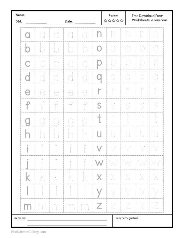 a z Lowercase Tracing Free Printable Worksheet Pradip c a z Lowercase Tracing Free Printable Worksheet Pradip c