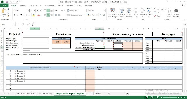 Project Management Templates on LinkedIn: Project Status Report Excel Project Management Templates on LinkedIn: Project Status Report Excel