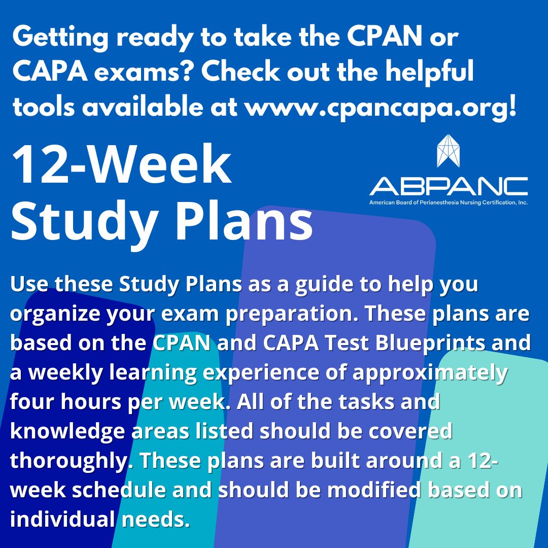 Free 12 week study guide for CPAN or CAPA exam American Board of Free 12 week study guide for CPAN or CAPA exam American Board of