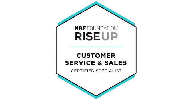 Customer Service Sales was issued by NRF Foundation to Nathaniel Customer Service Sales was issued by NRF Foundation to Nathaniel
