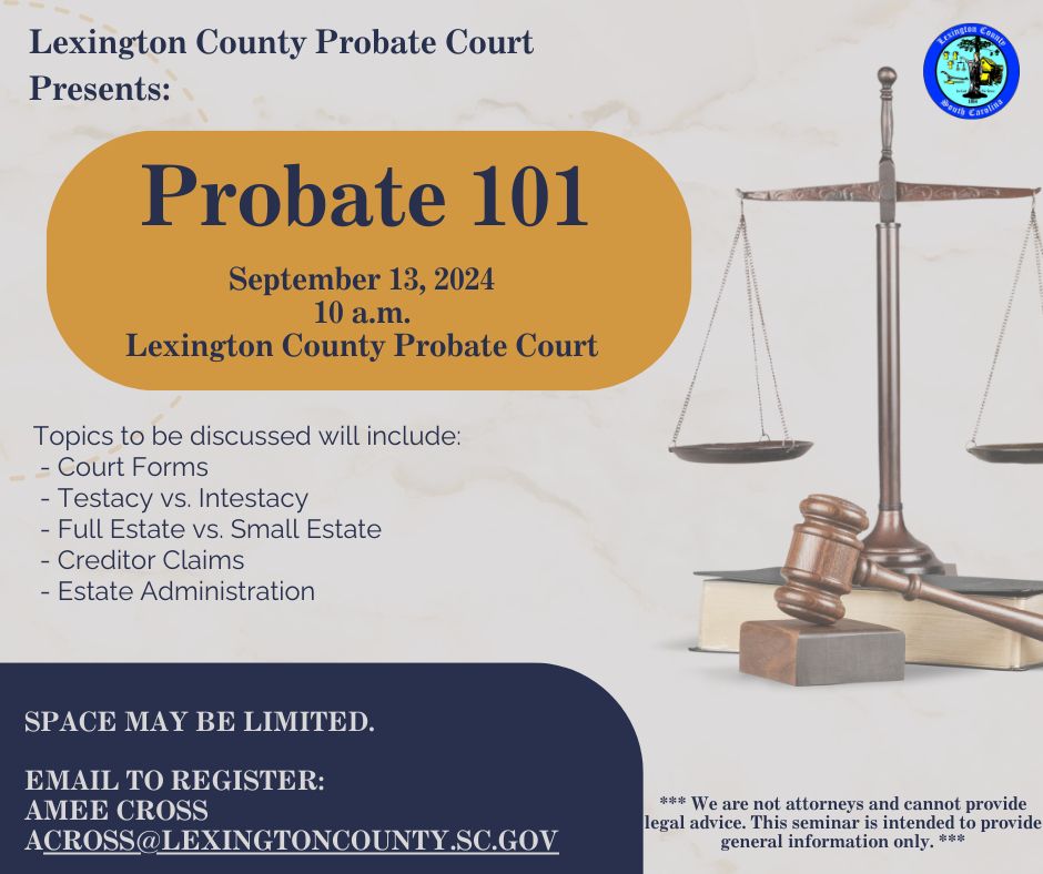 County of Lexington SC on LinkedIn: Ever wanted to learn about Probate County of Lexington SC on LinkedIn: Ever wanted to learn about Probate