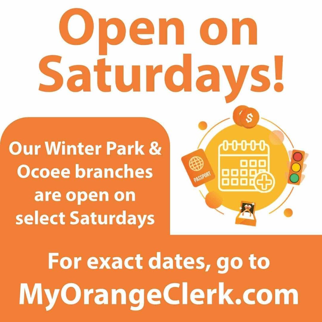 Orange County Clerk of Courts on LinkedIn: We #39 ll be open this Saturday Orange County Clerk of Courts on LinkedIn: We #39 ll be open this Saturday