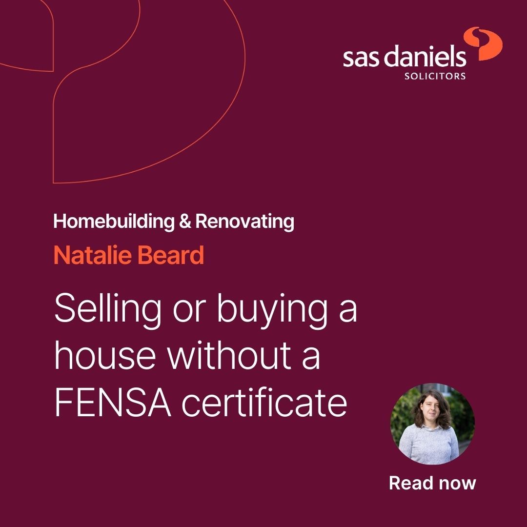 FENSA certificates: when are they needed for house sales? SAS Daniels FENSA certificates: when are they needed for house sales? SAS Daniels