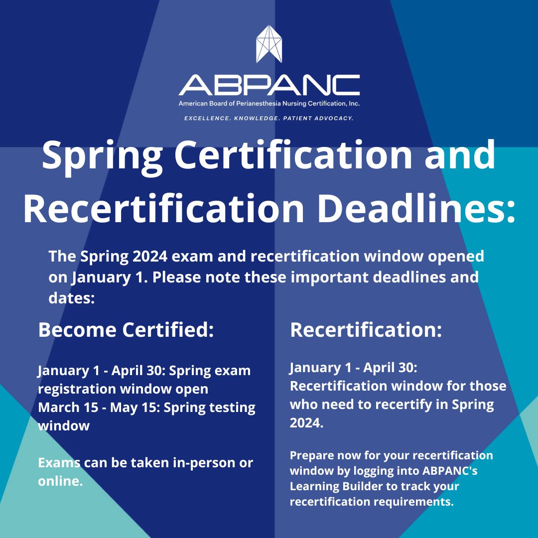 Up for Recertification in 2024? CPAN and CAPA certification is Up for Recertification in 2024? CPAN and CAPA certification is