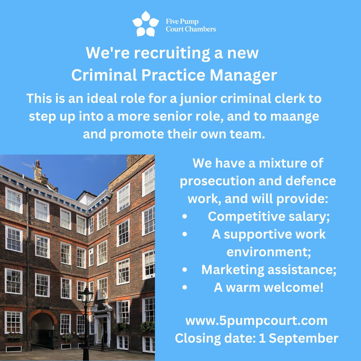 5 Pump Court Chambers on LinkedIn: If you are a talented junior 5 Pump Court Chambers on LinkedIn: If you are a talented junior
