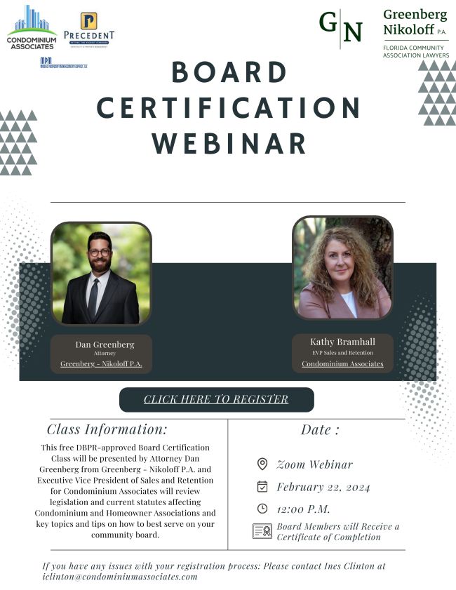 Kathy Melikian Bramhall CMCA AMS on LinkedIn: Free DBPR Approved Kathy Melikian Bramhall CMCA AMS on LinkedIn: Free DBPR Approved