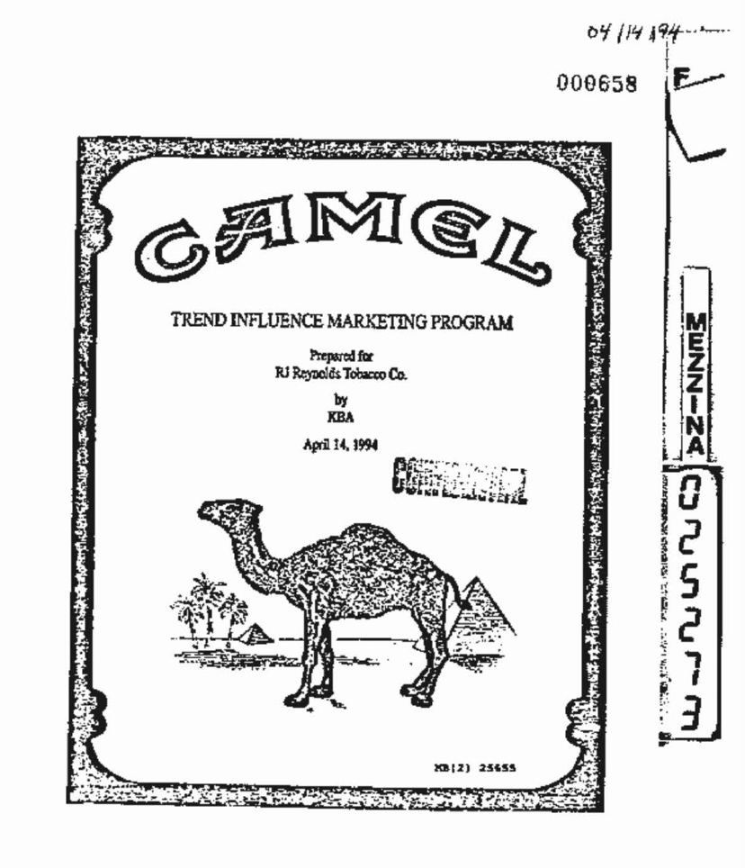 camel cigarettes penis ad from 1973 Living Stingy: Joe Camel -